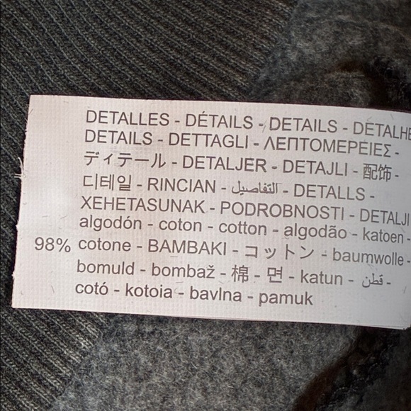 NWOT. Zara Black Sweatshirt/Hoodie with "Girls" Print. Size S. - Picture 8 of 10